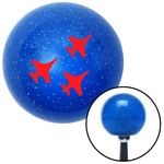 Red Jets Blue Metal Flake Knob W/ M16X1.5 Insert Shifter Auto Manual Brody. Fixed Price $89.95.