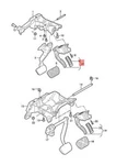 Audi Vw A6 Avant Accelerator Pedal With Electronic Module 4N1723523 19-19. Fixed Price $221.88.