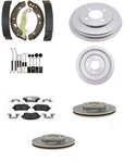 Brake Ceramic Pads Rotors Shoe Drums And Spring Kit Fits Ford Fiesta 2011-2019. Fixed Price $181.95.