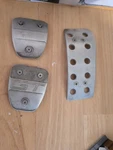 05-14 Mustang Bullitt Pedal Set Covers Clutch Brake Gas. Fixed Price $50.00.