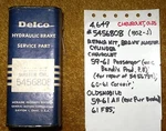 1959-61 Chevrolet/oldsmobile Master Cylinder Repair Kit Nos 5456808. Fixed Price $32.99.