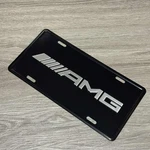 Aluminum Mercedes Benz Amg Embossed Decor Plate Black With Silver Brushed Logo. Fixed Price $24.99.