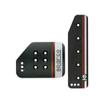 New Sparco Settanta Black Pedal Pads Long Gas. Fixed Price $58.70.
