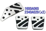 Mitsubishi Genuine Lancer Evo 10 CZ4A Accel & Brake Clutch Pedal Pad Set Oem. Fixed Price $120.28.