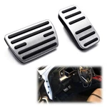 Track Racing Design Silver Aluminum Foot Pedal Covers For Honda Acura Auto Trans. Fixed Price $24.09.