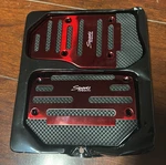 Racing Car Non-slip Pedal XB-374, Set Of 2, Brake And Gas Red Sport Accessory. Fixed Price $15.00.