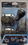 Type Carbon Fiber Pedal Pad With Shift Knob Combo Kit. Fixed Price $24.99.
