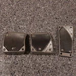 New Old Stock Ichibahn Motorsports Silver Mesh Pedal Covers. Fixed Price $45.00.