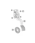 Genuine Mopar Non Adjustable Pedal Assembly 68427839AA. Fixed Price $81.57.