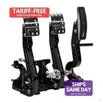 Wilwood 340-16604, Kit Black Aluminum Triple Pedal Assy Adj Floor Mnt Tru-bar. Fixed Price $861.36.
