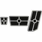 Billet Specialties 198625 Universal Grooved Pedal Kits - Black Anodized. Fixed Price $225.73.
