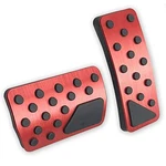 2PCS Anti-slip Aluminum Brake Gas Pedal Pads,auto No Drilling Accelerator Red. Fixed Price $29.60.