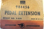 1940-1954 Pontiac Buick Nos Accessory Pedal Extension, Gm # 984456. Fixed Price $88.54.