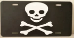 Skull & Crossbones License Plate Rod Gasser Pirate Jolly Roger Rockabilly. Fixed Price $23.90.