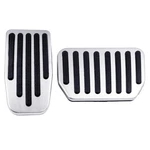 Seimneire Car Pedal Covers Foot Pad, Accelerator Brake Silver. Fixed Price $16.36.