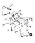 Genuine Mopar Brake Pedal Pad Manual Transmission 4695364AB. Fixed Price $15.42.