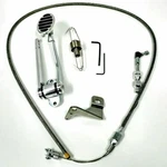 Hot Rod Billet Oval Throttle Pedal Kit W/ 36" Ss Braided Cable, Return Spring V8. Fixed Price $86.95.