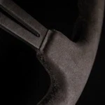 Nrg Reinforced Steering Wheel (350MM 3IN. Deep) Black Leather W/ Alcantara Sti. Fixed Price $267.99.