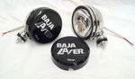 6" Super Off Road 100W Halogen Long Range Lights Dick Cepek Chrome Pair Black. Fixed Price $1068.77.