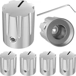 6 Pack Metal Guitar Pedal Knobs 1/4 Inch Shaft Silver Control With Screw. Fixed Price $17.39.