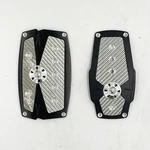 2 Piece Aluminum & Carbon Fiber Pedal Covers, Gas Brake For Automatic. Fixed Price $9.99.