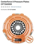 Centerforce Pressure Plates Part Number CFT260000. Fixed Price $200.00.
