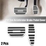 2PCS Car Gas Accelerator Brake Pedal Cover For Suzuki Jimny JB64W Silver Tone. Fixed Price $16.55.