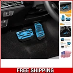 Zufoty 2PCS Non-slip Universal Car Pedal Covers Blue Aluminum Alloy. Fixed Price $9.99.