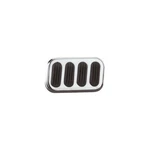 Lokar Xl Chromed Steel Brake Pedal Pad With Rubber Insert SG-6017 Street Hot Rod. Fixed Price $95.95.