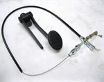 Black Street Rod Hot Universal Oval Aluminum Gas Pedal Throttle Cable. Fixed Price $1062.56.