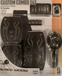 Black Widow Custom Combo Set Pedal Pads + Shift Knob Boot Kit #16022W Manual. Fixed Price $39.99.