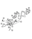 Genuine Mopar Grab Handle Bracket 68174055AB. Fixed Price $44.02.