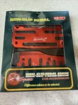 Racing Car Non-slip Pedal XB-373, Set Of 2, Brake And Gas Red Sport Accessory. Fixed Price $9.99.