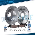258MM Front Drilled Slotted Brake Rotors Pads 2011 - 2019 Ford Fiesta. Fixed Price $89.00.