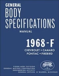 1968 Camaro Firebird Body Specifications Assembly Manual Fisher Chevy Pontiac. Fixed Price $29.00.
