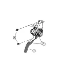 Genuine Mopar Accelerator Pedal 4861708AB. Fixed Price $223.02.