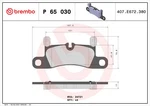 Brembo 65 030 Brake Pad Set, Disc For Porsche. Fixed Price $114.30.