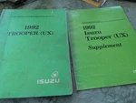 1992 Isuzu Trooper (ux) Electrical Troubleshooting Manual & Update Supplement. Fixed Price $69.99.