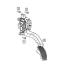 Genuine Mopar Accelerator Pedal 04581697AB. Fixed Price $74.79.
