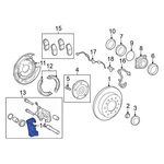 For Toyota Tundra 07-15 478220C010 Rear Left Disc Brake Caliper Bracket. Fixed Price $160.69.