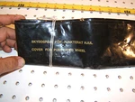 Saab 900 Turbo Late 80S, 90S In Trunk Punctured Tire Black Plastic Oe 1 Bag. Fixed Price $25.00.