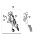 Genuine Mopar Brake And Accelerator Pedal 68457699AE. Fixed Price $310.50.