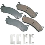 Akebono For Proact Ultra-premium Brake Pads Front & Rear ACT785. Fixed Price $92.91.