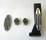 Genuine Mini Metal Alloy Silver Pedal Set (manual) For R50 R52 R53 - 6758942. Fixed Price $1477.61.