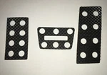 2005-2009 Saleen Ford Mustang Plastic Auto. Trans. Pedal Pad Insert Set Nos. Fixed Price $50.00.
