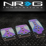 Nrg PDL-400MC Mt Aluminum Foot Pedal Pad Cover Plates Set W/carbon Fiber Trim. Fixed Price $35.00.