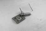 Maserati M128, Metal Brake & Gas Pedal Covers, Used, P/n 201103/K, 205025. Fixed Price $400.00.
