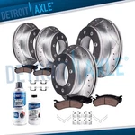 13.03" 4WD Front Rear Drilled Rotors Brake Pad Ford F-250 F-350 Sd Excursion. Fixed Price $314.96.