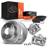 Rear Disc Brake Rotors & Pads + Caliper For Hyundai XG300 XG350 2002-2005. Fixed Price $147.99.