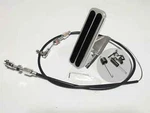 Billet Aluminum Floor Mount Gas Pedal &36'' Black Throttle Cable Combo Universal. Fixed Price $63.17.